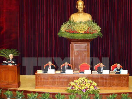 Tổng Bí thư Nguyễn Phú Trọng phát biểu khai mạc Hội nghị.